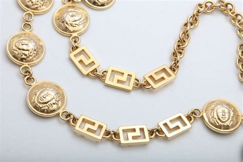 vintage versace bracelet|Versace necklace real gold.